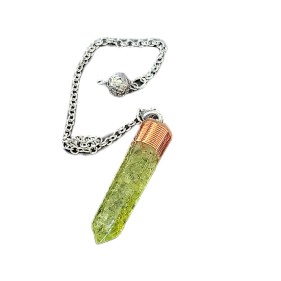 Peridot Orgonite Pendulum - Picture 4 of 5